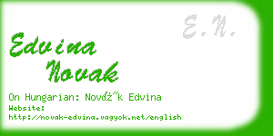 edvina novak business card